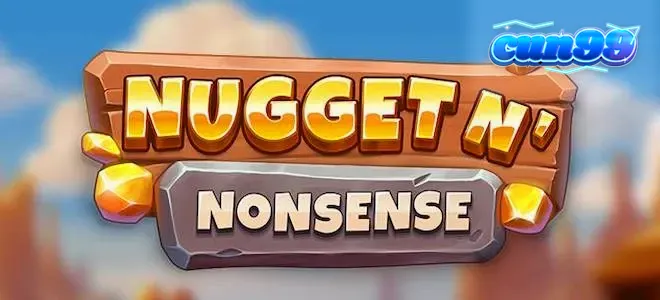 Tampilan visual slot Nugget n’ Nonsense dengan tema tambang yang penuh aksi